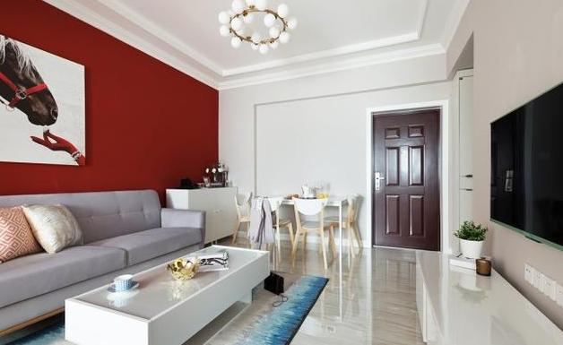 客厅不吊顶贴石膏线效果图,客厅不吊顶只做石膏线条