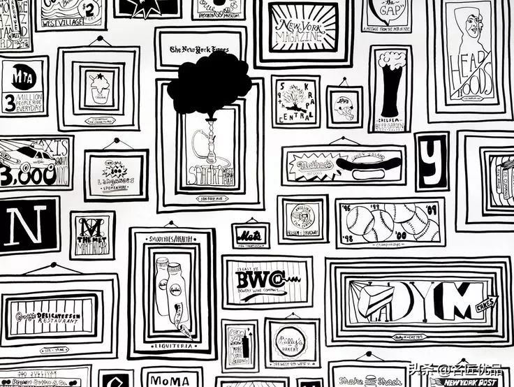 墙壁简单又好看的墙绘,手绘高级感墙面