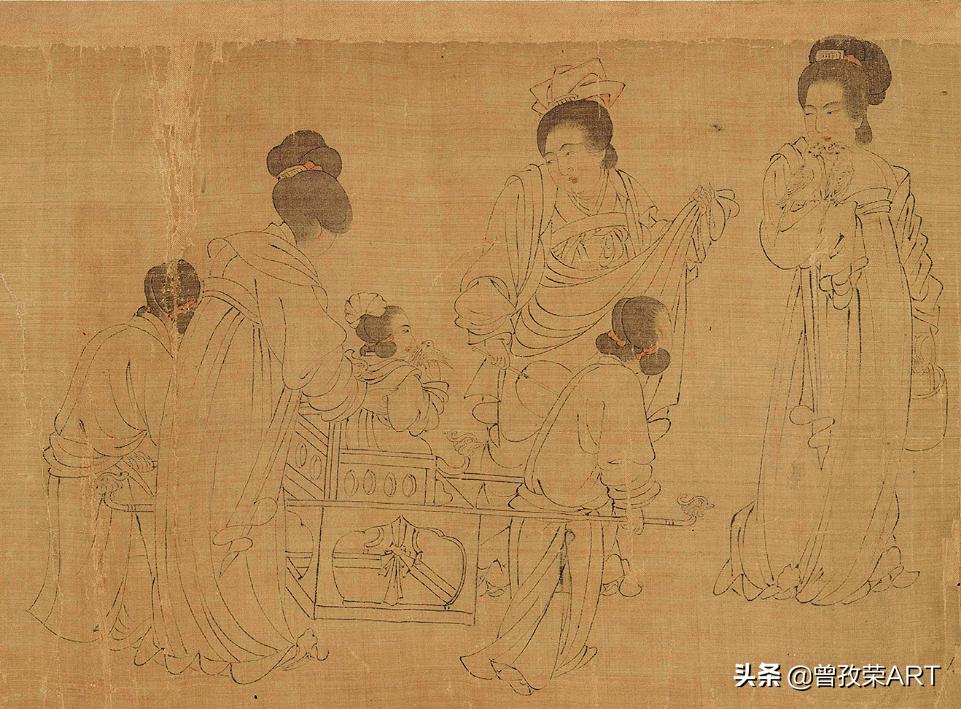 国画文人桌子上面有什么,国画为什么远大近小