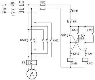 低压电工实操电动机正反转电路图,电工电动机启停点动电路图