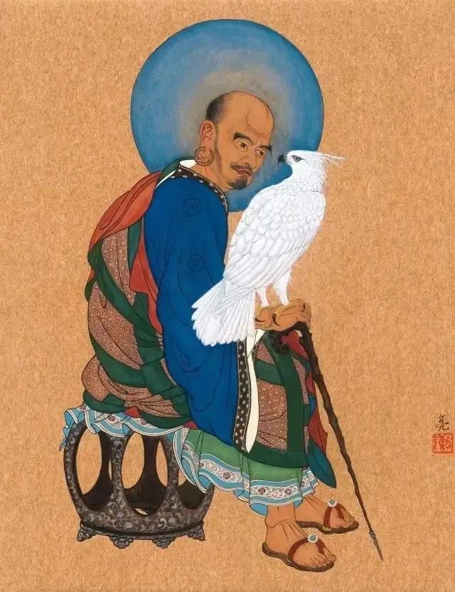 他画的鹰,严谨工致,萧疏威严