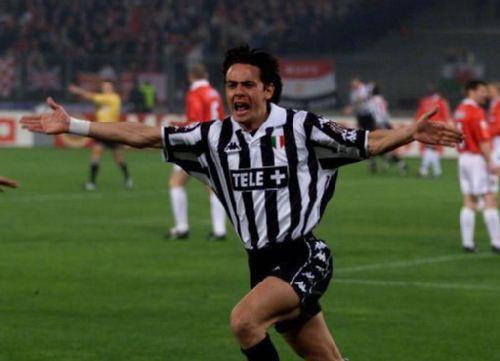 因扎吉游走于越位线视频,尤文双子星皮耶罗因扎吉