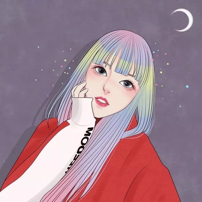 森系简约黑白手绘头像,个性原宿风手绘头像