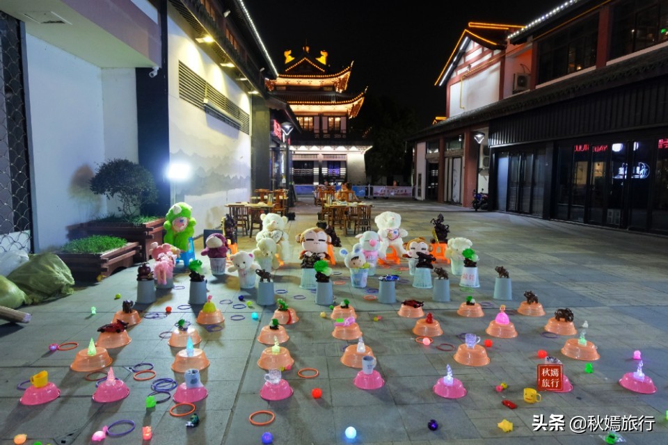 常熟塔路夜景,常熟方塔夜巷夜景