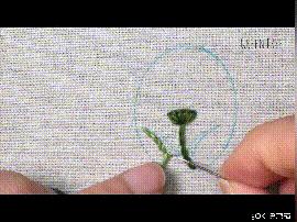 法式珠绣毛衣链手工教程,复古布刺绣毛衣链