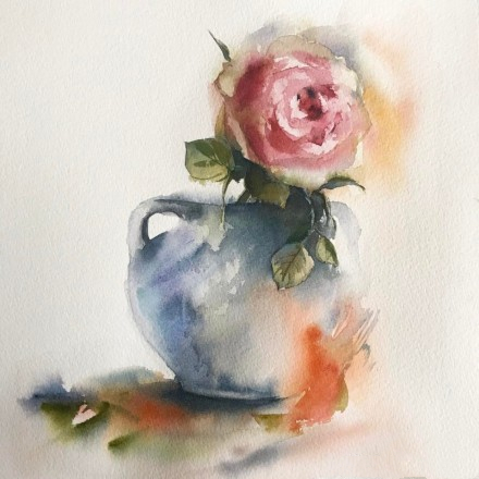 水彩表达情绪,水彩积极向上的画