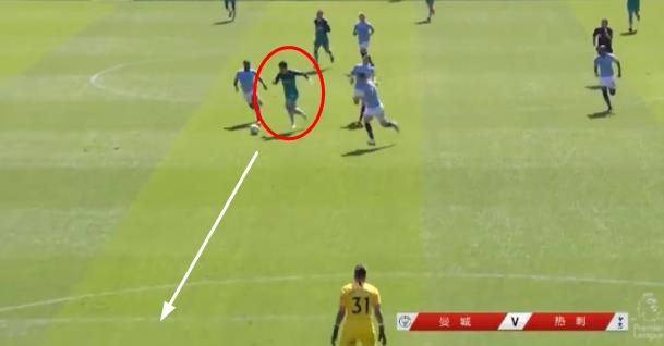 孙兴慜单挑曼城后场：踩油门狂飙40米+5人围堵！差点又造神球