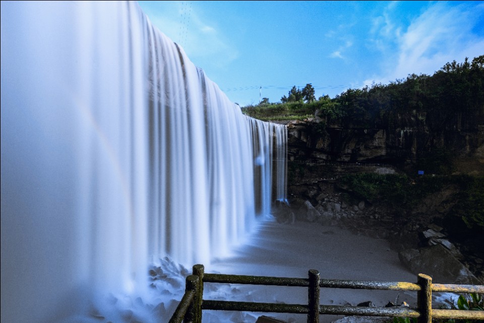 坪滩低坑瀑布,岳池坪滩低坑瀑布从岳池怎么去