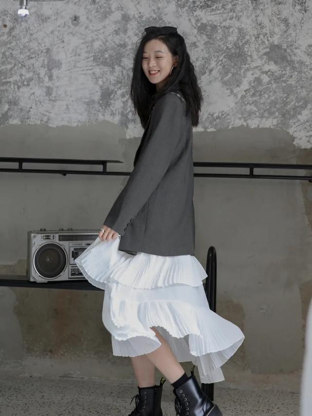 西装连衣裙百褶裙,西装百褶裙连衣裙