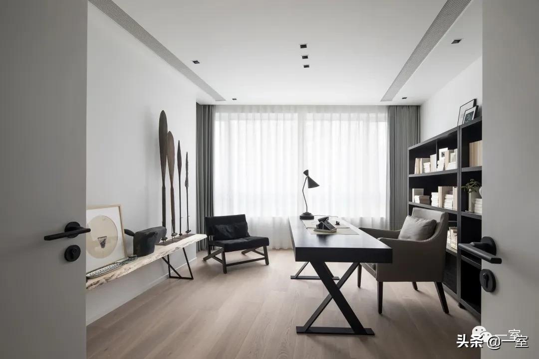 餐厅书房一体设计,书房客房一体设计