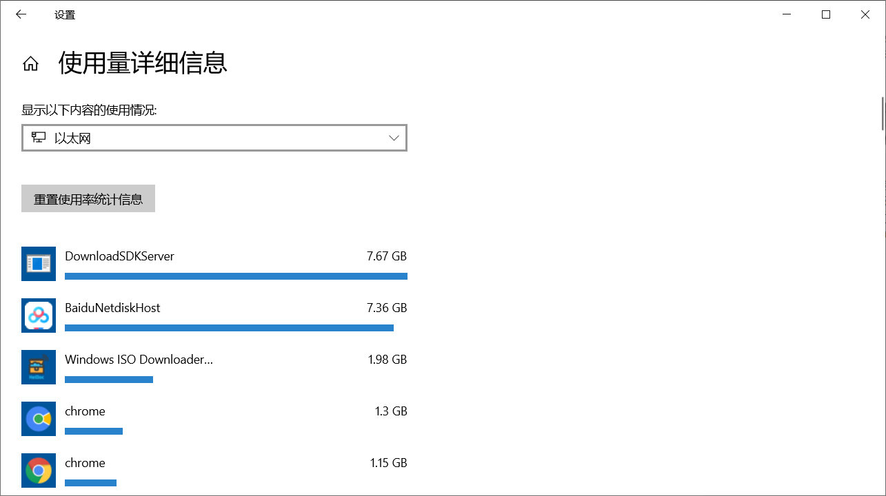 win10电脑怎么查看流量实时数据,win10如何清除流量使用数据