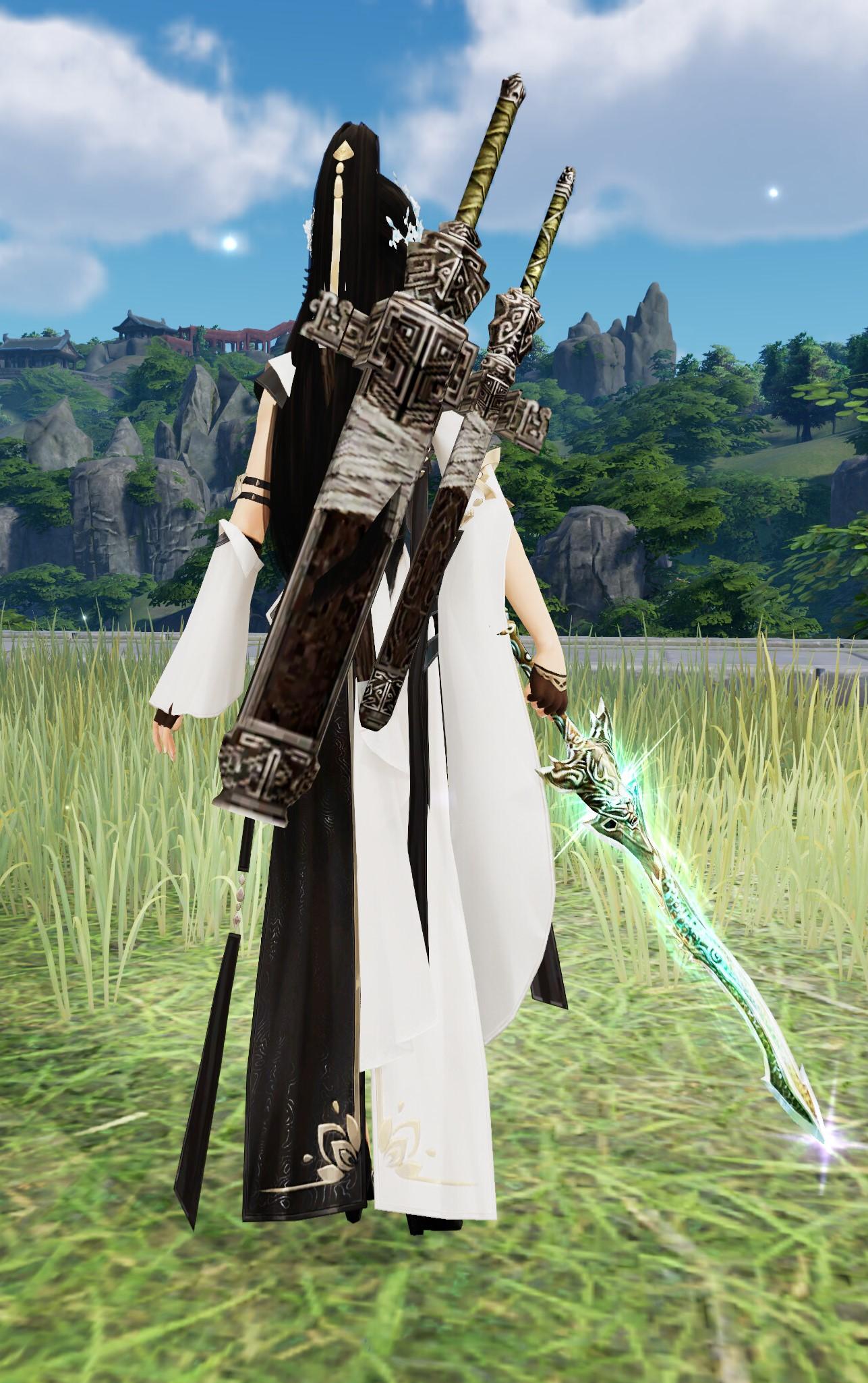 剑网三挂件真红,剑网3背后两把剑的挂件