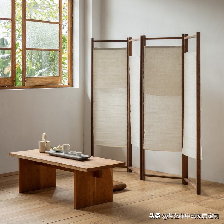 家居实木屏风,新中式实木屏风隔断