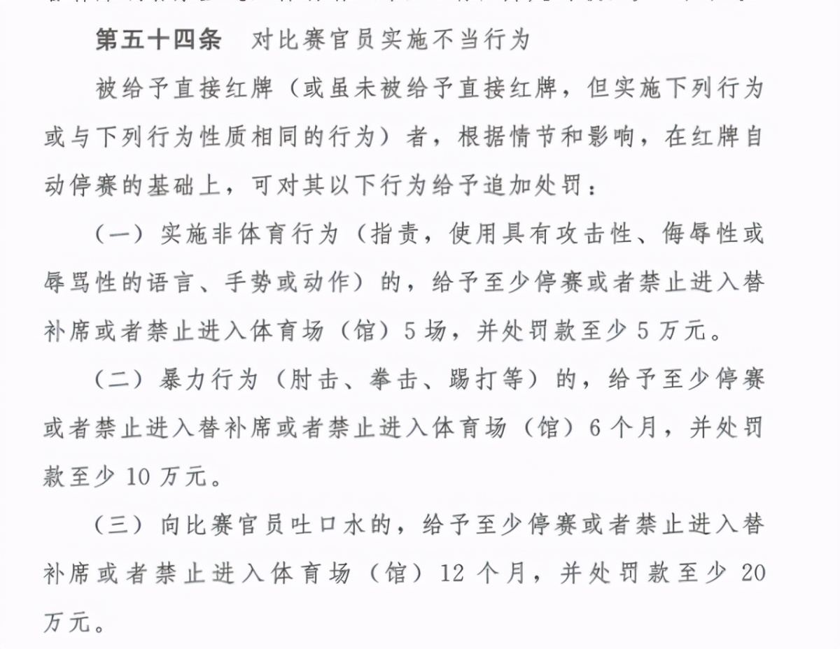 足协处罚暴力犯规球员,足协对过激行为的处罚