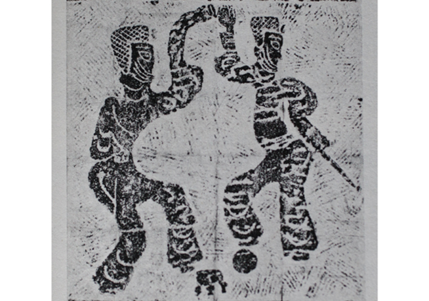 蹴鞠画像石,汉画像石蹴鞠图