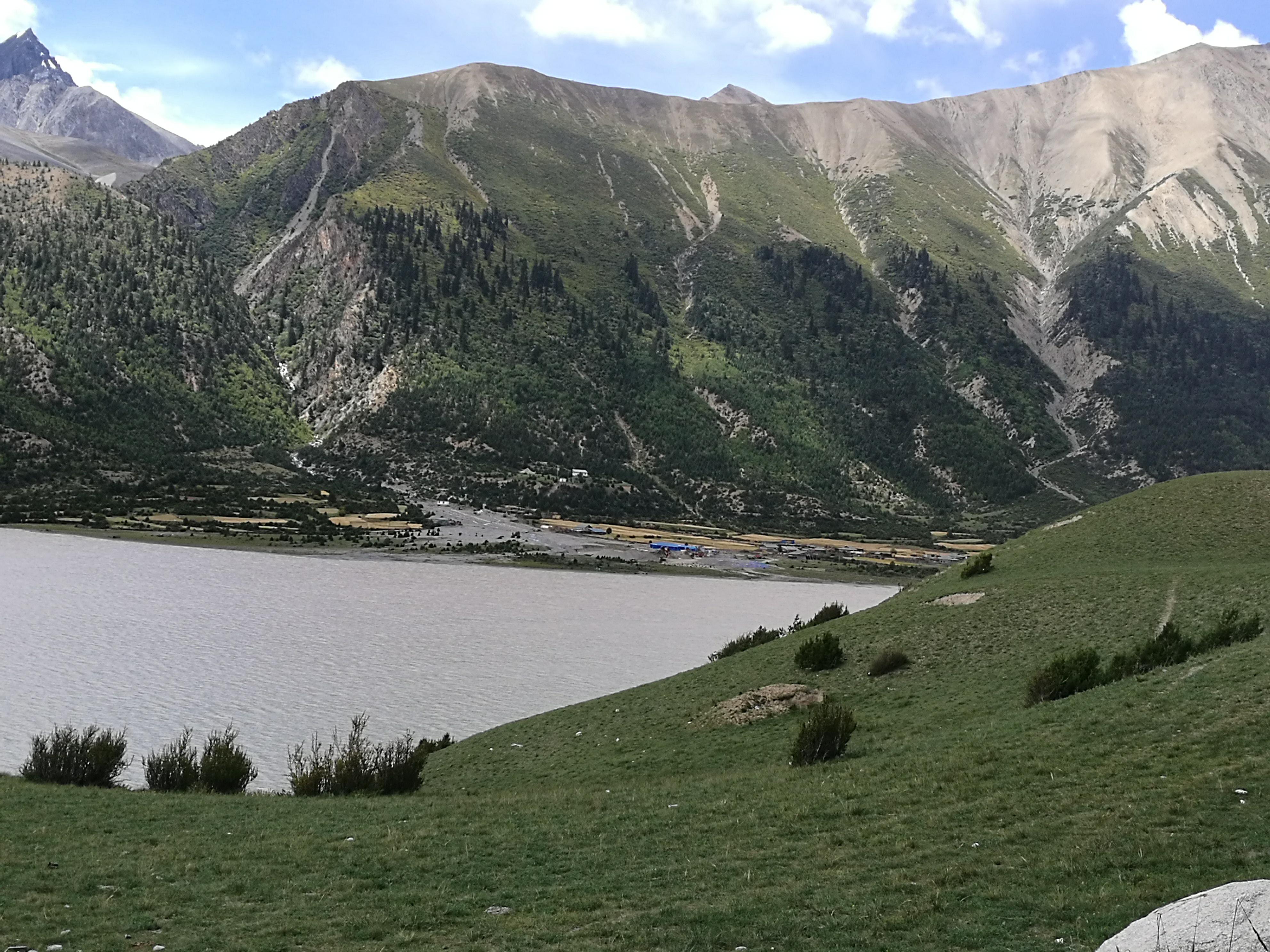 西藏第八天雪山下的然乌湖,从安徽到来西藏古冰川旅游攻略