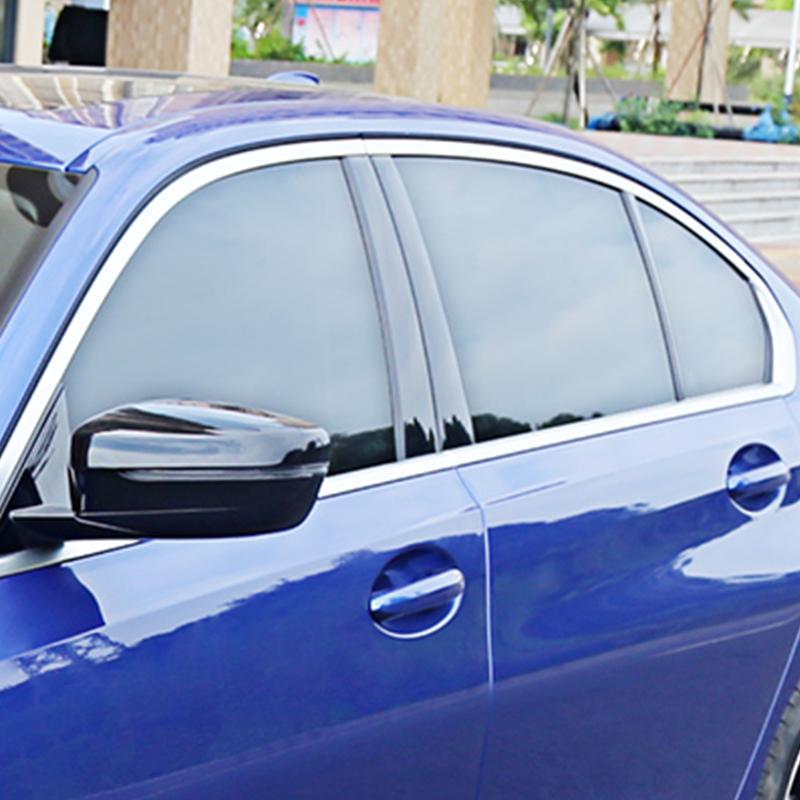 宝马三系车窗饰条改黑,宝马新3系改装前杠贴膜教学