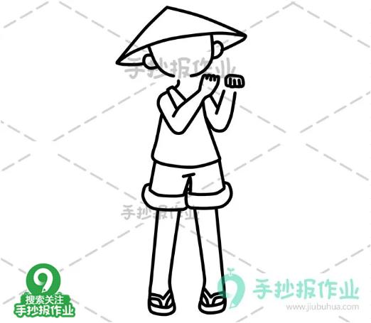 清明这两个字简笔画简单又漂亮,清明古诗的简笔画