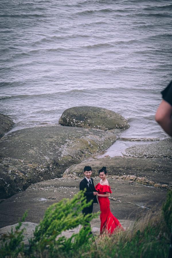 营口团山海洋公园的海蚀地貌,营口海滨国家地质公园