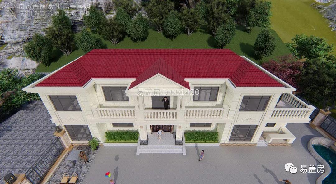 欧式面宽12米进深10米格局设计图,面宽13米进深10米3层挑空欧式别墅