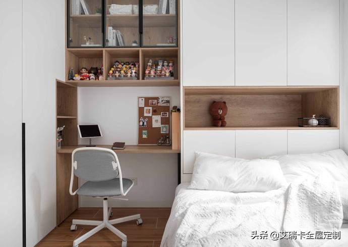 现代风格全屋定制柜子,简约风全屋柜子白色设计