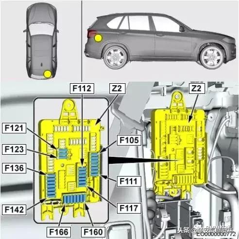 宝马点烟器保险丝标志图,宝马525li点烟器保险丝位置