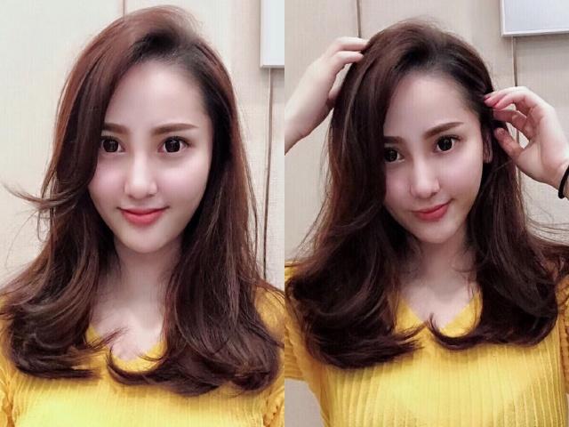 显脸小烫发中长发自己卷,长脸型中长发适合什么烫发