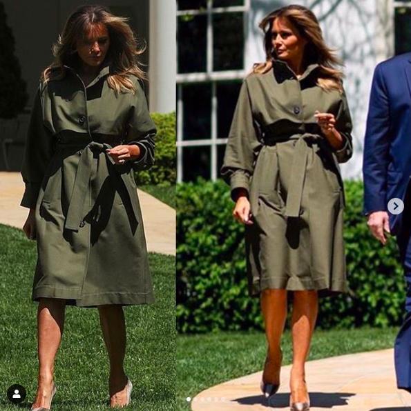 美国第一夫人植树节,美国第一夫人绿色衣服