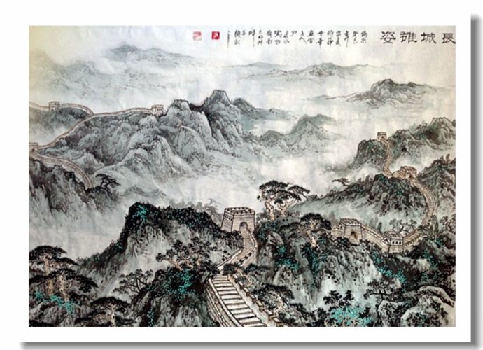 尹延水山水画作品,苏州市水墨山水画