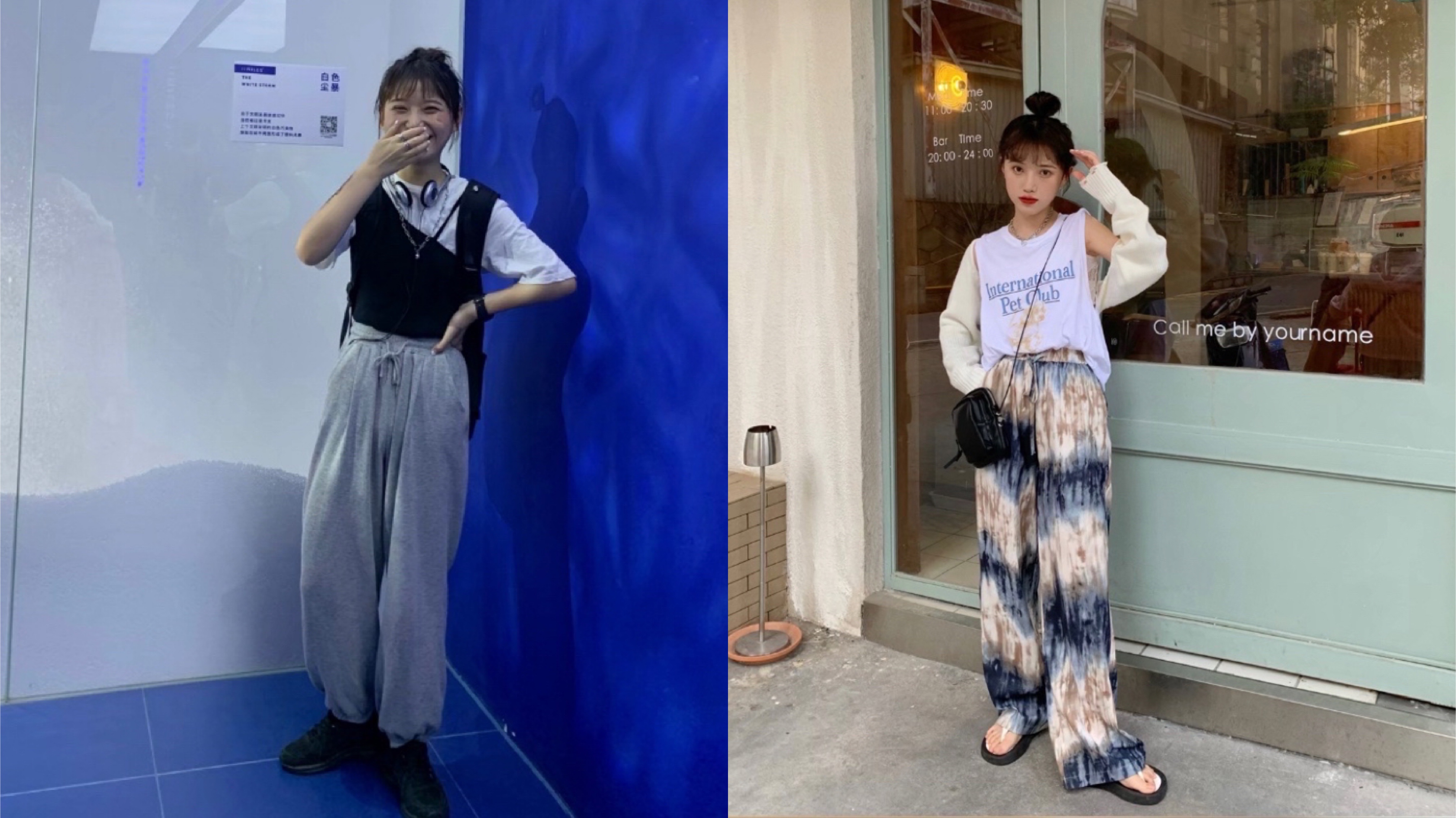 漫画女生的日常穿搭,韩风女生穿搭漫画