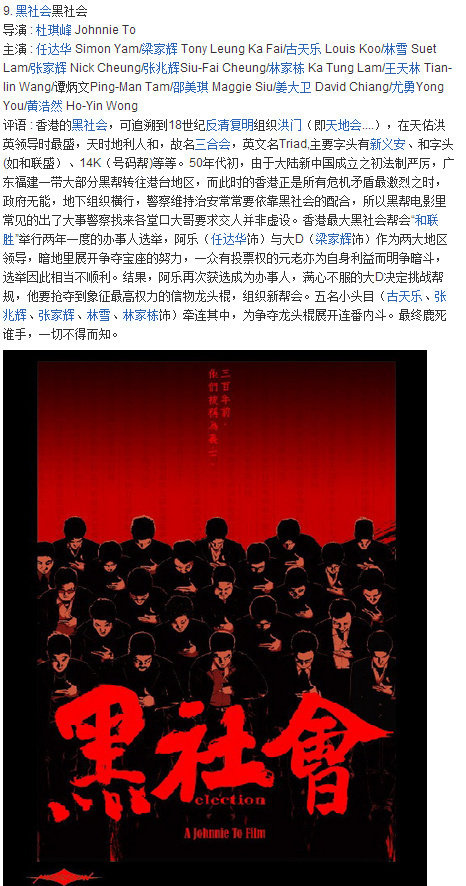 香港黑帮电影大全免费观看完整版,几乎无差评的十部香港黑帮电影