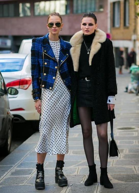 马丁靴百搭裙子推荐,适合配马丁靴的短裙高端轻奢款