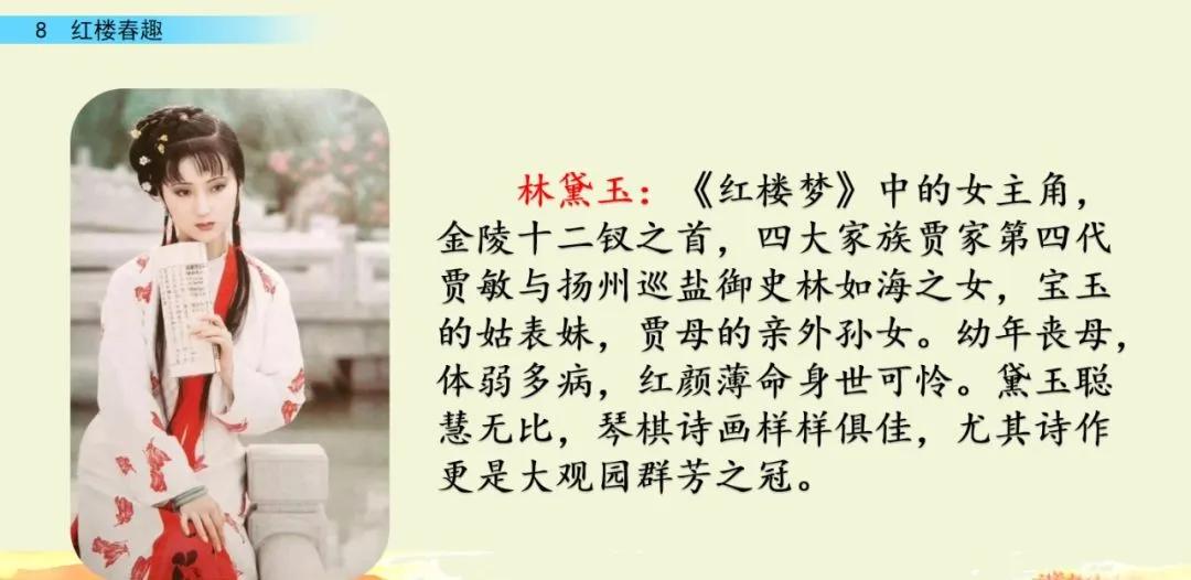 五年级下册语文8课红楼春趣主题,五年级下册语文基础训练红楼春趣