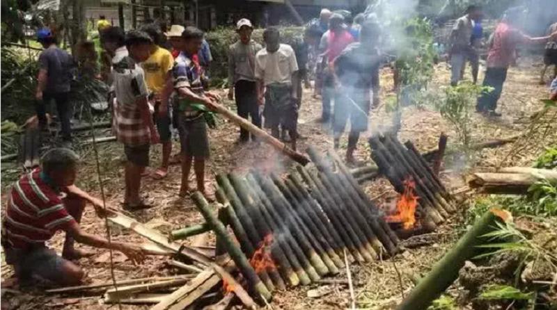 越南吃杀猪菜,越南杀猪饭