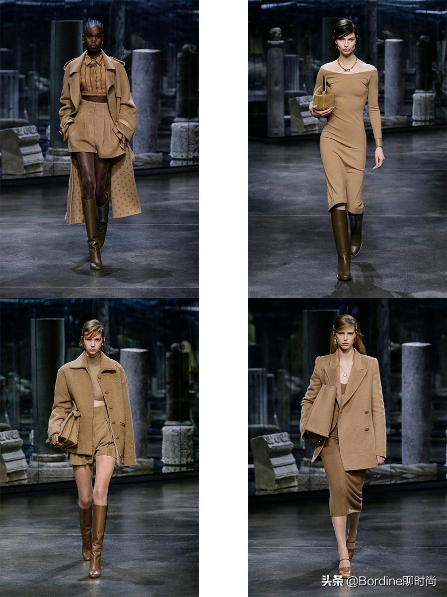 Fendi2021秋冬，芬迪，传承的优雅，简单轮廓中更为潮流时尚