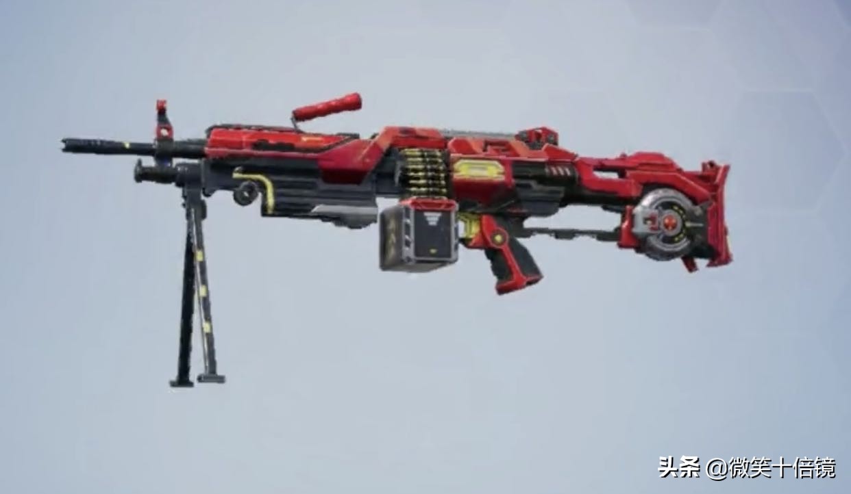 吃鸡m249夸张压枪,m249淘汰烟雾