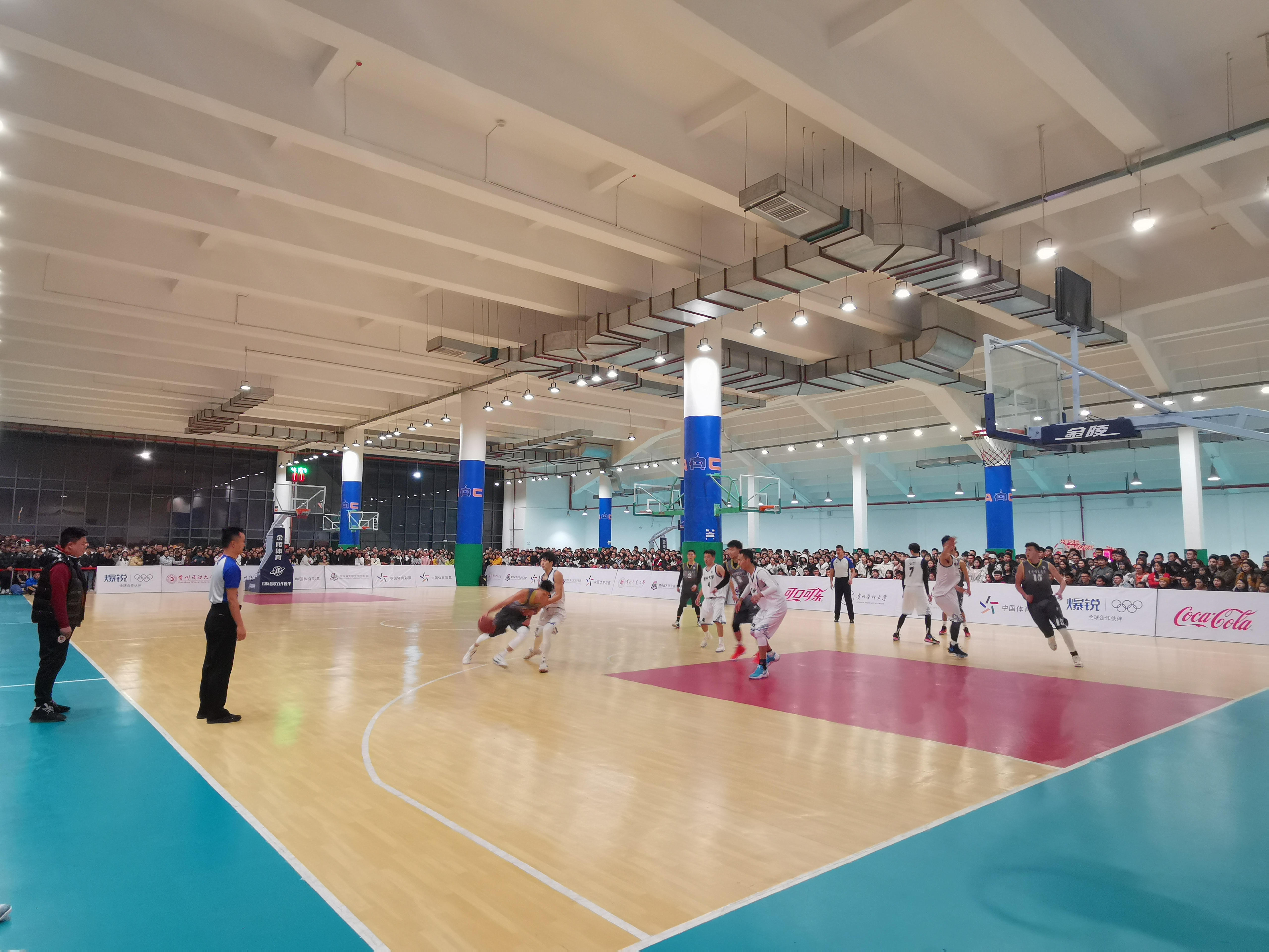 2020贵州省篮球联赛师大对贵大,贵州省首届大学生篮球联赛开幕式