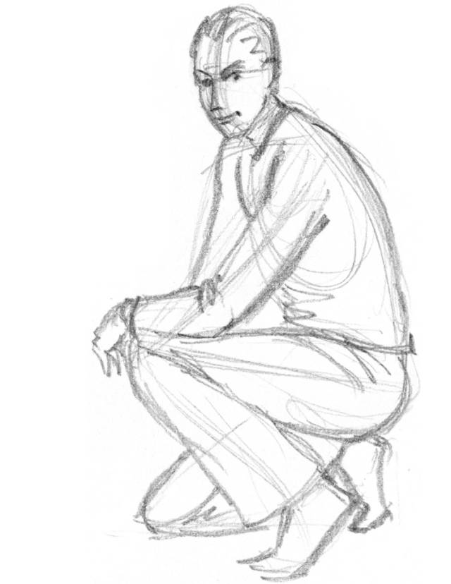 线稿构图快速入门,人物构图线稿教程