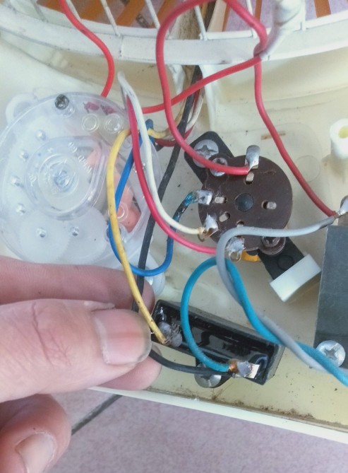 250毫米台式风扇的内部构造（不带电源板，一）