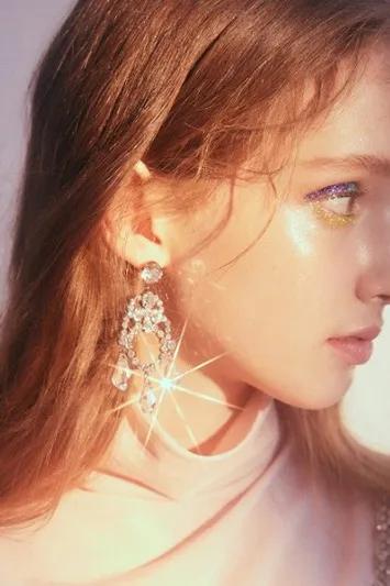 明星同款爱心气质高级轻奢耳饰,明星同款耳饰最好看的