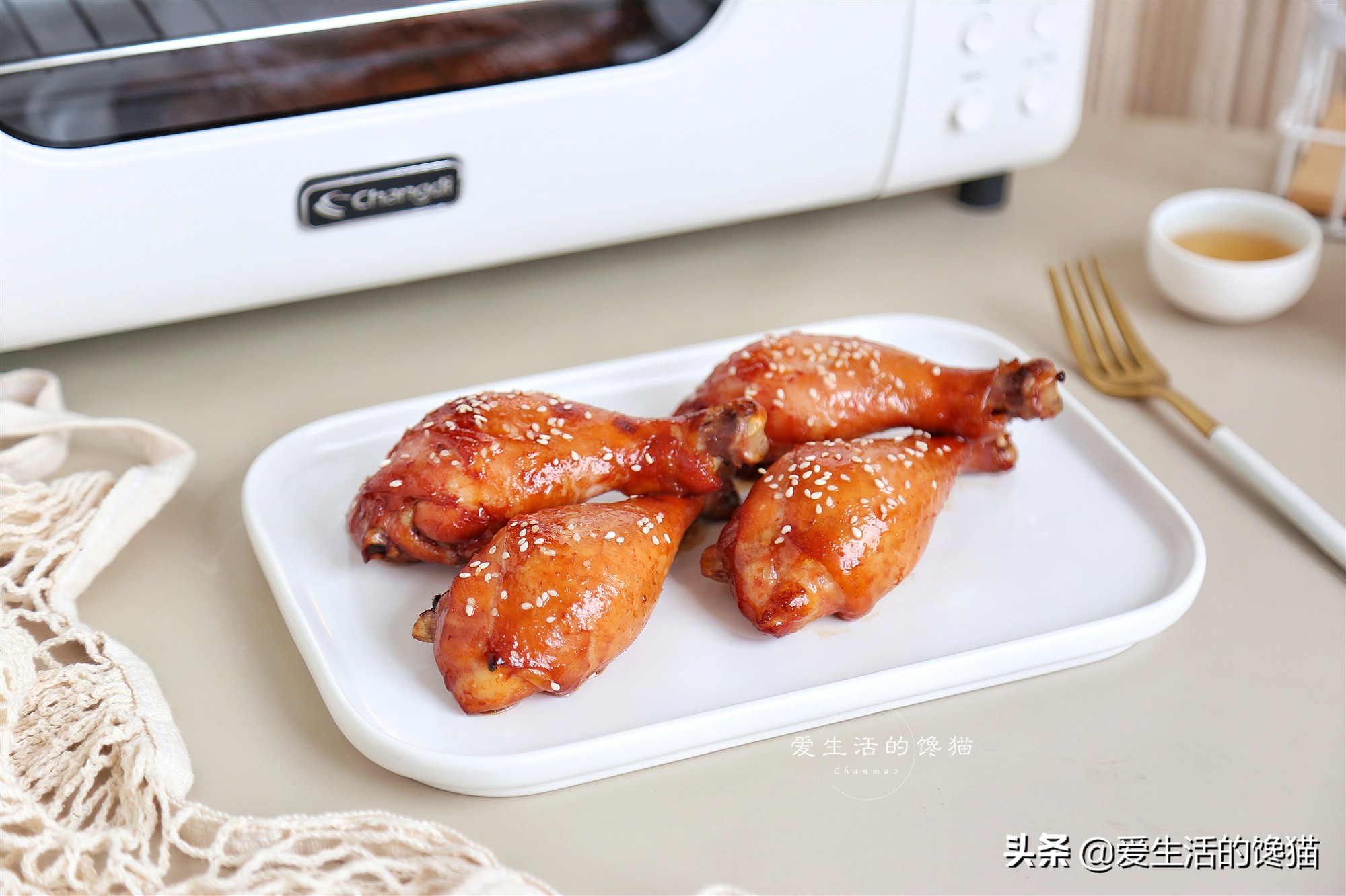 蜜汁烤鸡腿正宗做法,自制烤箱蜜汁烤鸡腿