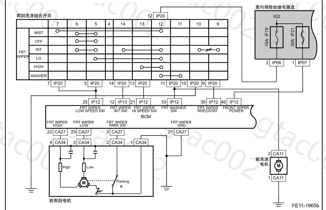 后雨刮器光喷水不转动,雨刮器没劲刮得慢了还咯噔响