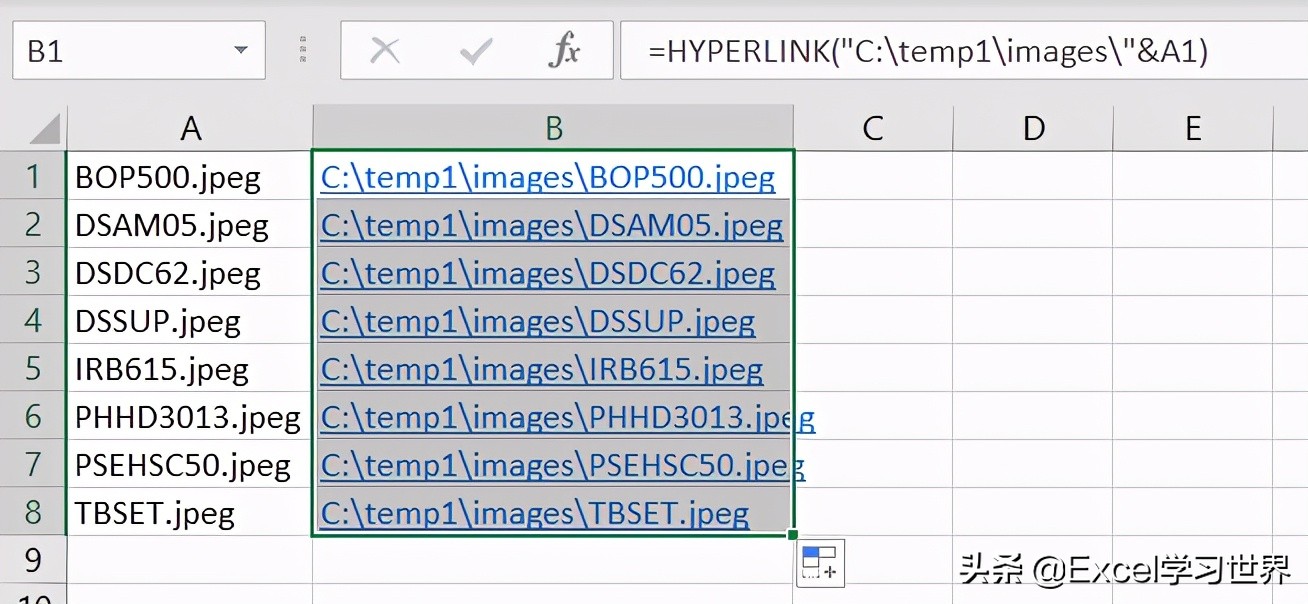 excel表如何做目录跳转,文件夹添加文件自动生成excel目录