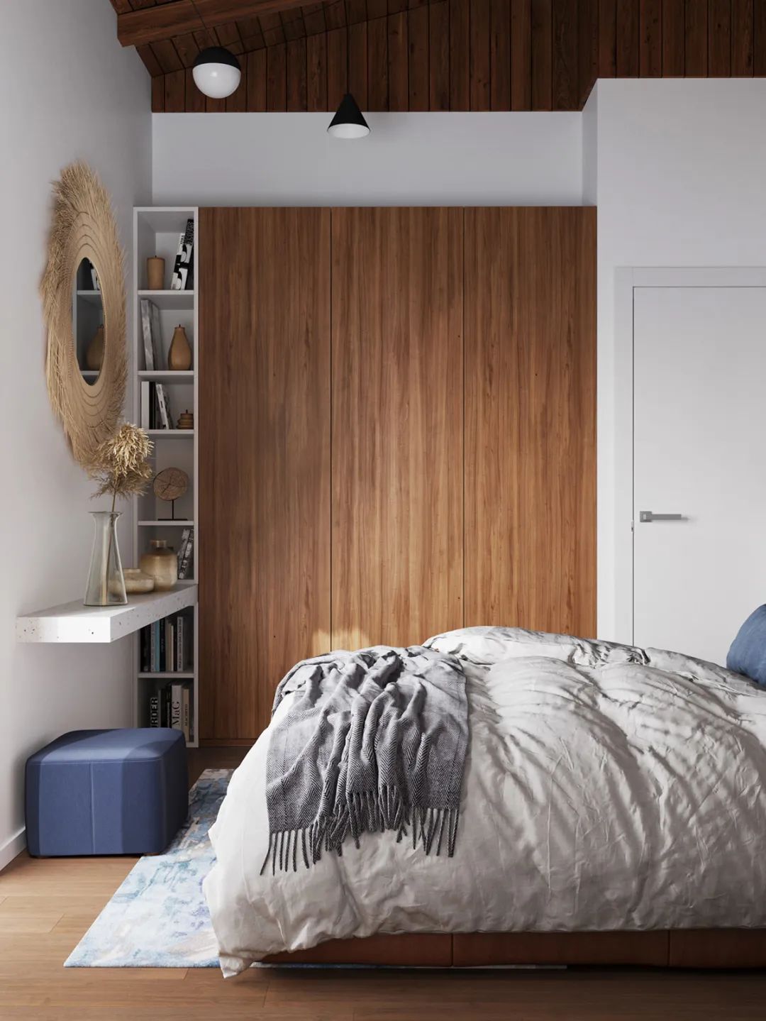 民宿室内简单设计图清新,民宿风格设计房间