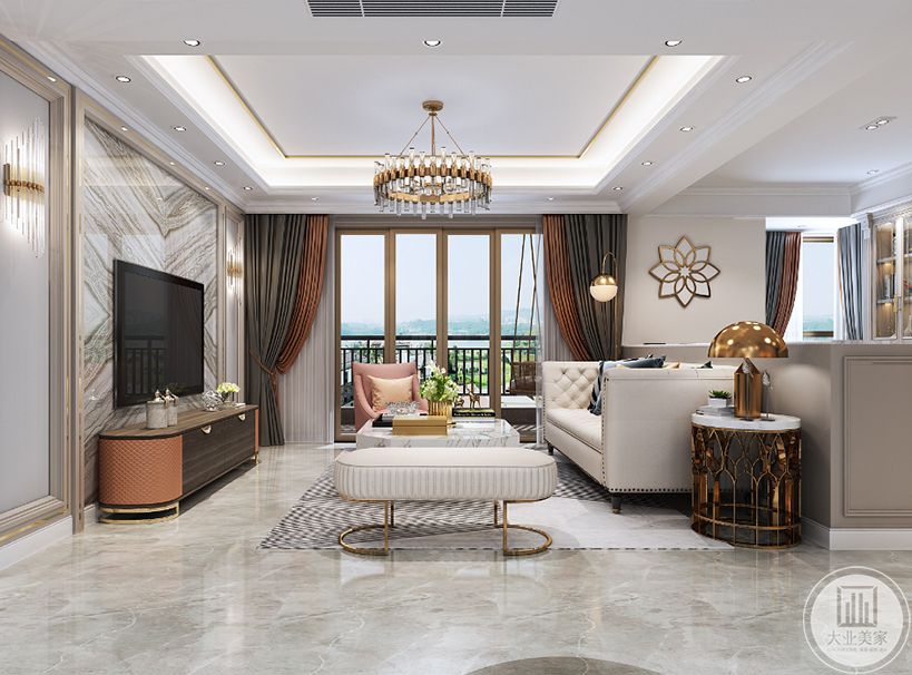 客厅中间较空用什么装饰一下较好,客厅大怎么装修布置好看