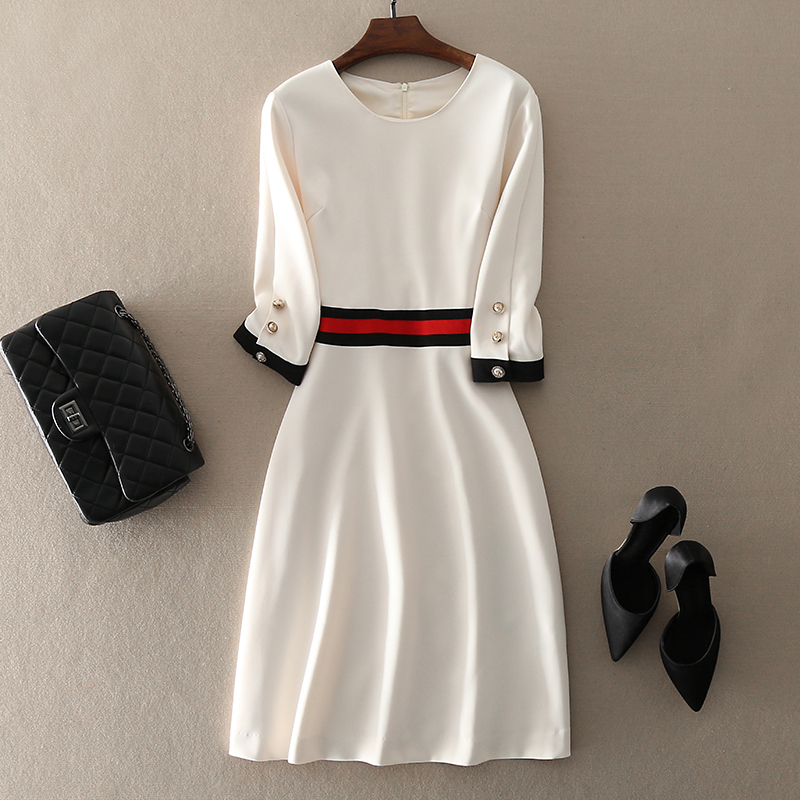 欧洲站新款女装夏时尚潮流少女装,欧洲站时尚女装连衣裙