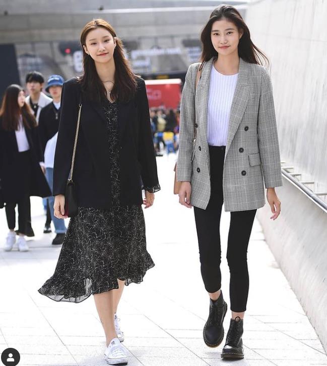 好看的韩国小姐姐穿衣搭配,韩国小姐姐时尚潮流穿搭