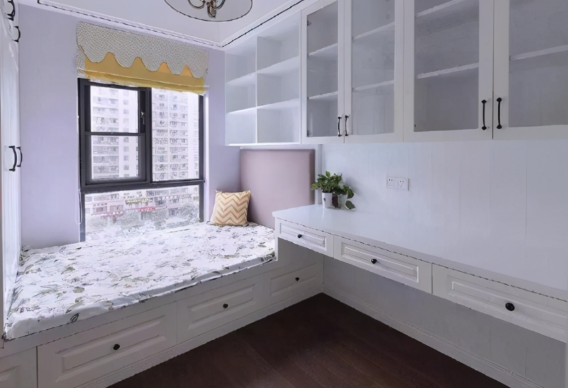 飘窗怎么收纳最合适,八平卧室带飘窗超强收纳