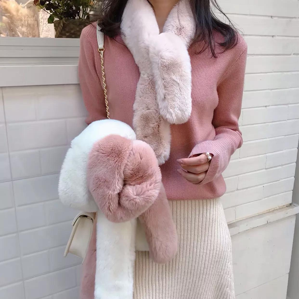 保暖必备围脖套推荐购买,保暖围脖护颈兔毛