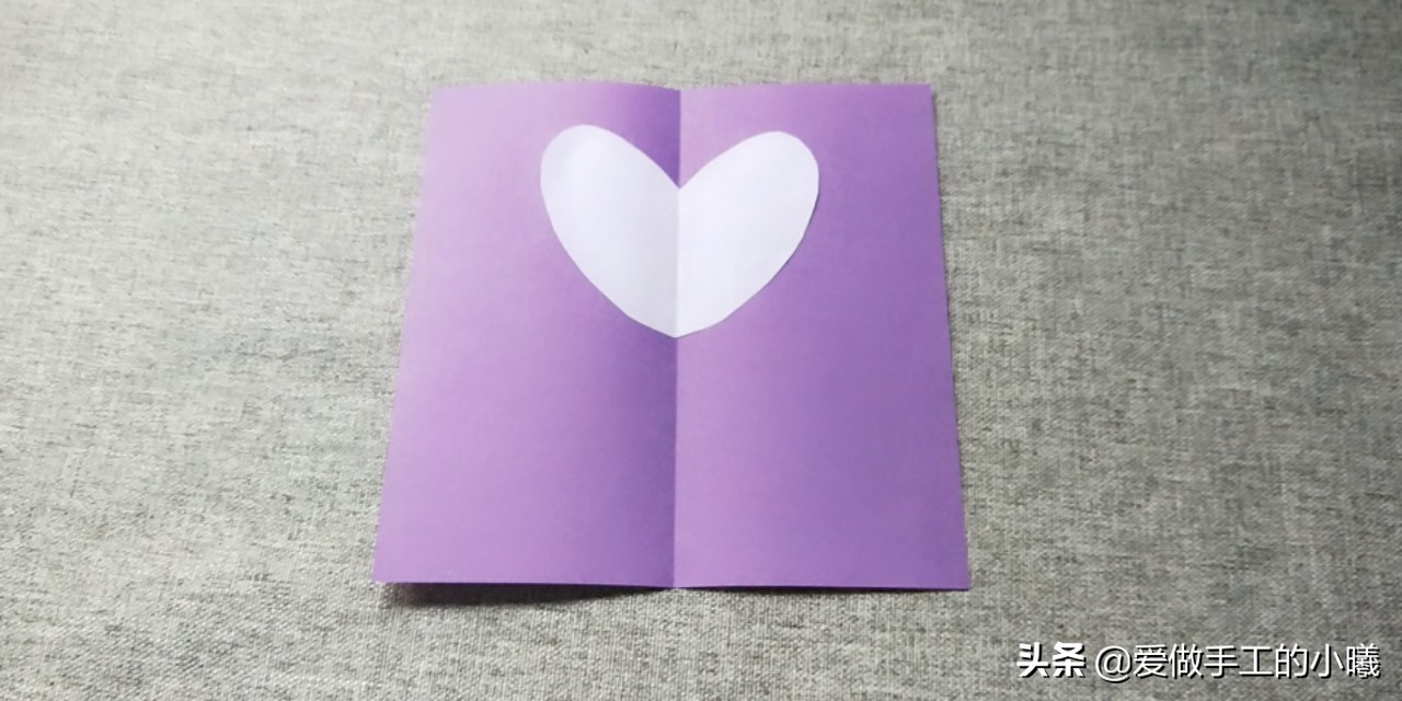 教师节手工贺卡立体爱心,贺卡里的立体爱心怎么做